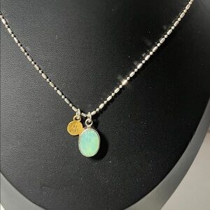 Hillberg & Berk Sterling Silver Pendant and Dashes & Dots chain Necklace. Box